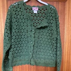 April Cornell Crocheted Cardigan